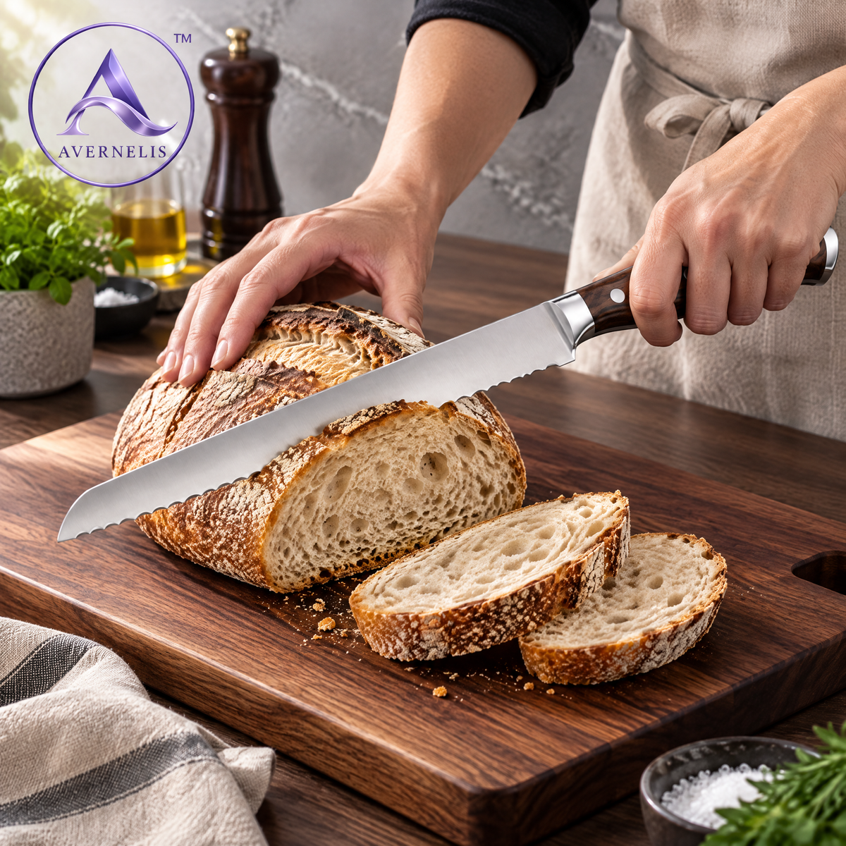 Avernelis™ Serrated Bread Knife