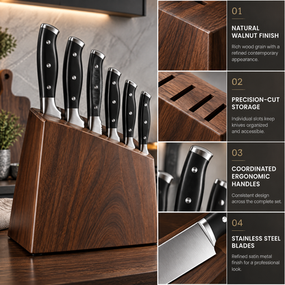 Avernelis™ 6-Piece Knife Block Set