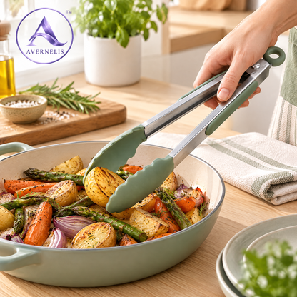 Avernelis™ Silicone Tip Kitchen Tongs
