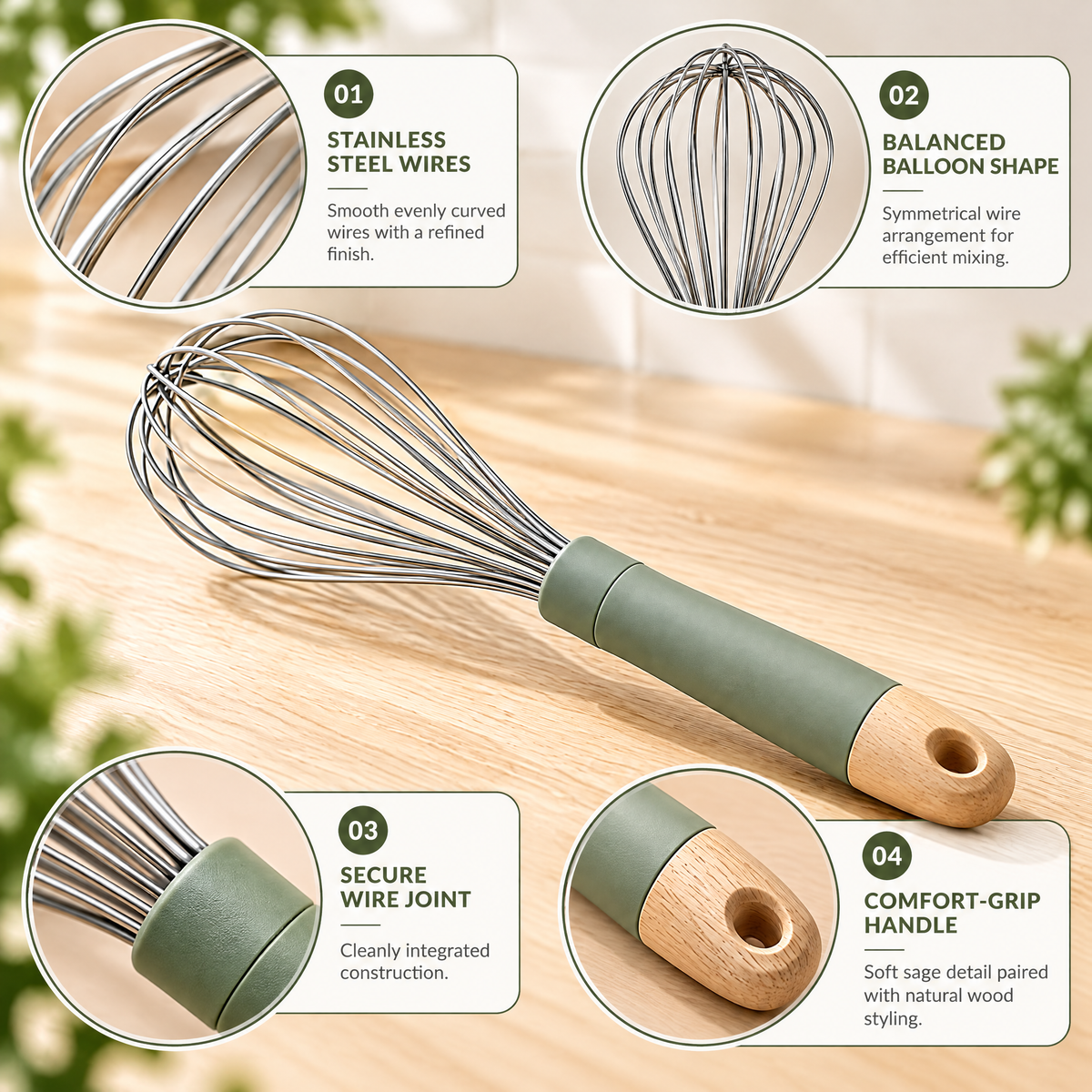 Avernelis™ Stainless Steel Balloon Whisk