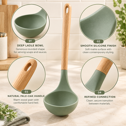 Avernelis™ Deep Silicone Soup Ladle