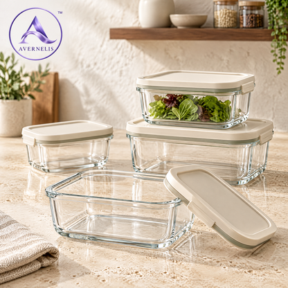 Avernelis™ Glass Food Storage Container Set
