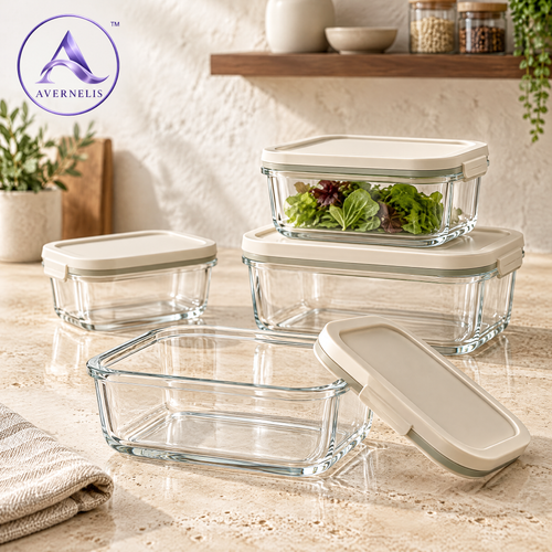 Avernelis™ Glass Food Storage Container Set