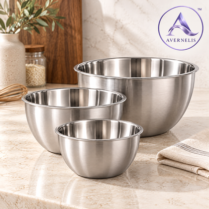 Avernelis™ Stainless Steel Mixing Bowl Set