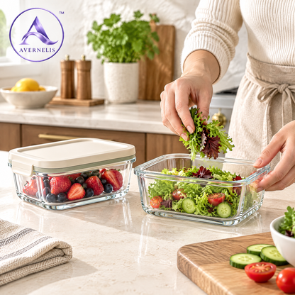 Avernelis™ Glass Food Storage Container Set