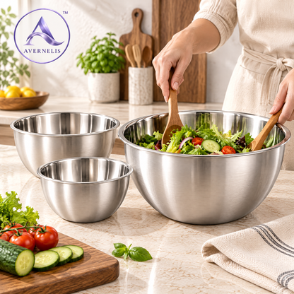 Avernelis™ Stainless Steel Mixing Bowl Set