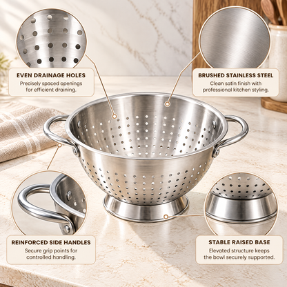 Avernelis™ Stainless Steel Footed Colander