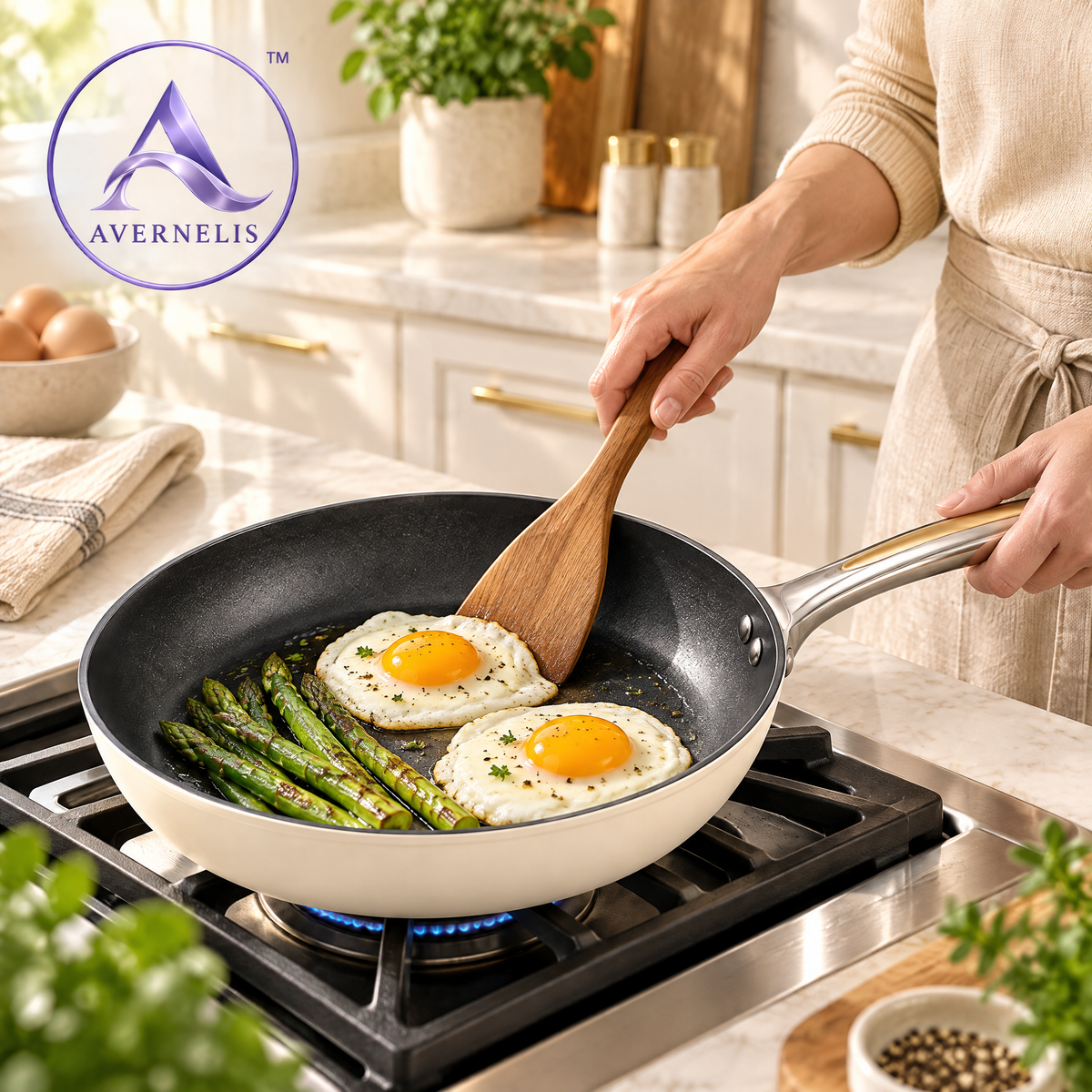 Avernelis™ Cream Nonstick Everyday Frying Pan