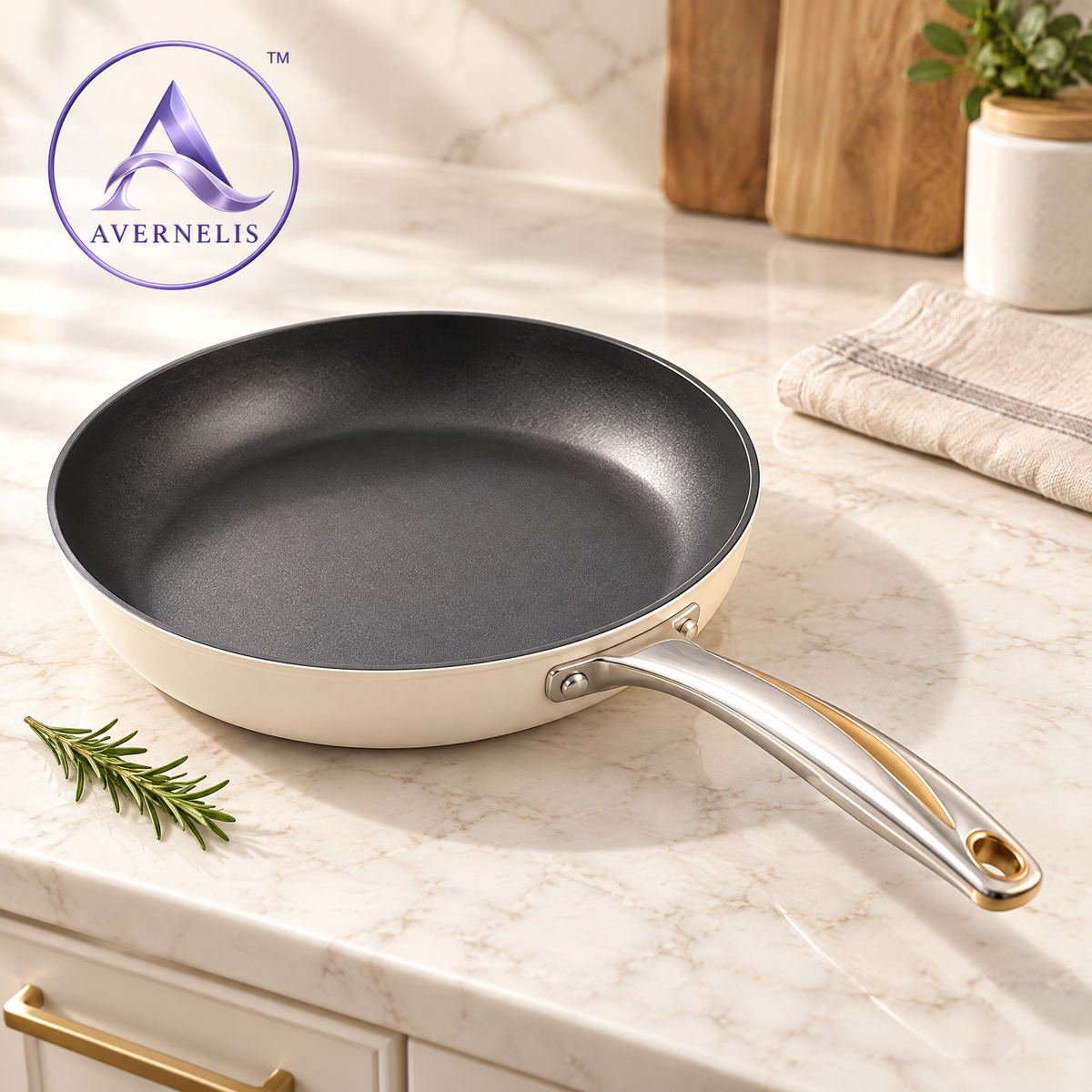 Avernelis™ Cream Nonstick Everyday Frying Pan