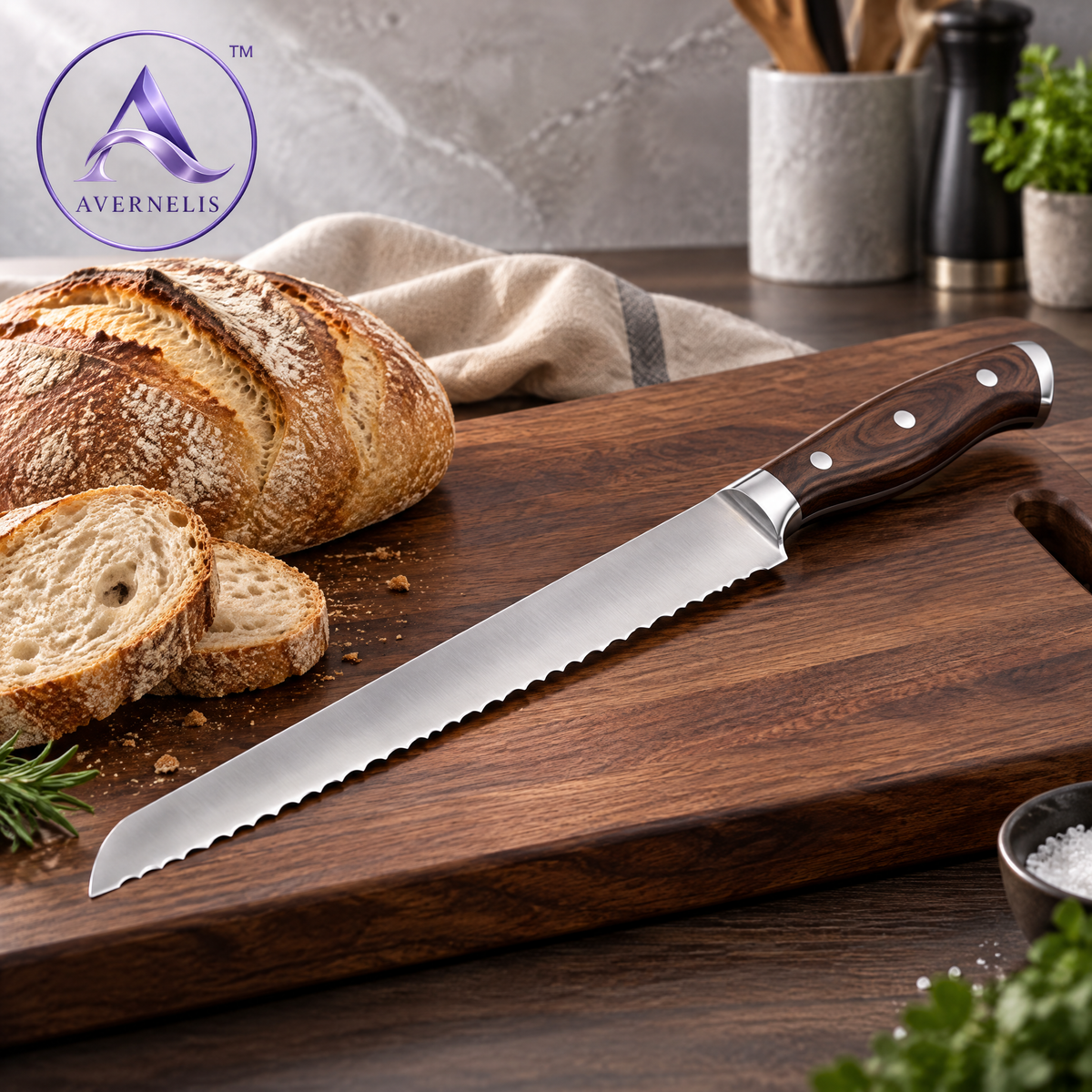 Avernelis™ Serrated Bread Knife